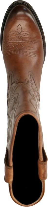 Sacha - Dames - Cognac Leren Cowboylaarzen Met Sierstiksels - Maat 39 6 Sacha - Dames - Cognac Leren Cowboylaarzen Met Sierstiksels - Maat 39 - Afbeelding 6