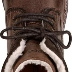 NoGRZ P.Post - Dames Leren Enkellaars - Winter Veterboots - Wol Gevoerd - Donkerbruin - Maat 41 -dames-schoenen Verkoop 301x840 8