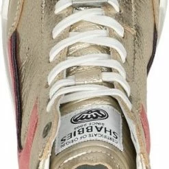 Shabbies Amsterdam Shabbies 102020094 Hoge Sneakers - Leren Sneaker - Dames - Goud - Maat 41 -dames-schoenen Verkoop 307x840 7