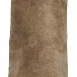 Manfield - Dames - Beige Suède Enkellaarsjes Met Hak - Maat 38 -dames-schoenen Verkoop 315x840 5