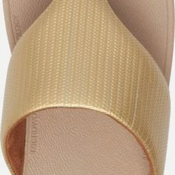 Fitflop Slippers - Maat 39 - Vrouwen - Geel/beige -dames-schoenen Verkoop 330x840