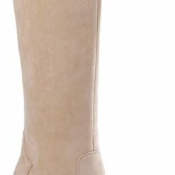 Weloveshoes SmileFavorites® Laarzen Met Hak - Suedine - Beige - Maat 38 -dames-schoenen Verkoop 337x840
