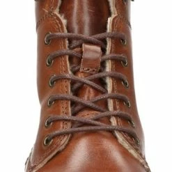 Manfield - Dames - Cognac Veterlaarzen Leer Met Imitatiebont - Maat 38 9 Manfield - Dames - Cognac Veterlaarzen Leer Met Imitatiebont - Maat 38 -dames-schoenen Verkoop 349x840 3