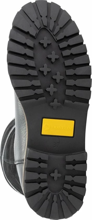 Travelin' Danmark Dames Outdoorlaarzen - Gevoerde Waterdichte Wandellaars - Zwart Leer - Maat 40 6 Travelin' Danmark Dames Outdoorlaarzen - Gevoerde Waterdichte Wandellaars - Zwart Leer - Maat 40 - Afbeelding 6