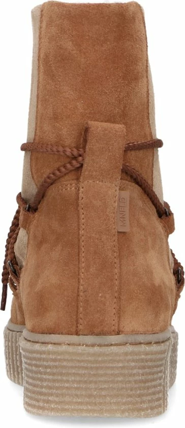Manfield - Dames - Cognac Snow Boots Met Bont - Maat 39 5 Manfield - Dames - Cognac Snow Boots Met Bont - Maat 39 - Afbeelding 5