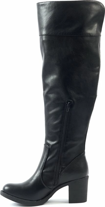 Gabylou - Laarzen Voor Brede Kuiten XL - Model Nathalie - Black, Maat 39 3 Gabylou - Laarzen Voor Brede Kuiten XL - Model Nathalie - Black, Maat 39 - Afbeelding 3