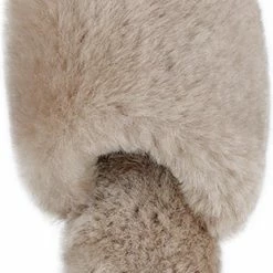 LuLu Wonen Fluffy Slipper Beige - Echte Schapenvacht - Met Flexibele Rubberen Zool - Maat 39 -dames-schoenen Verkoop 430x840 8