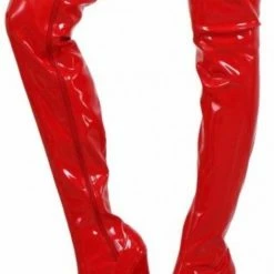 Soisbelle Overknee Boot SB303 Rood Imitatielakleer Maat 40 -dames-schoenen Verkoop 471x840 2