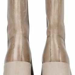 PS Poelman BOMMA Dames Enkellaarzen - Taupe - Maat 38 -dames-schoenen Verkoop 493x840 2