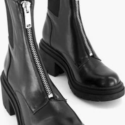 Oxmox Zwarte Enkellaars Hak - Maat 42 9 Oxmox Zwarte Enkellaars Hak - Maat 42 -dames-schoenen Verkoop 497x840 1