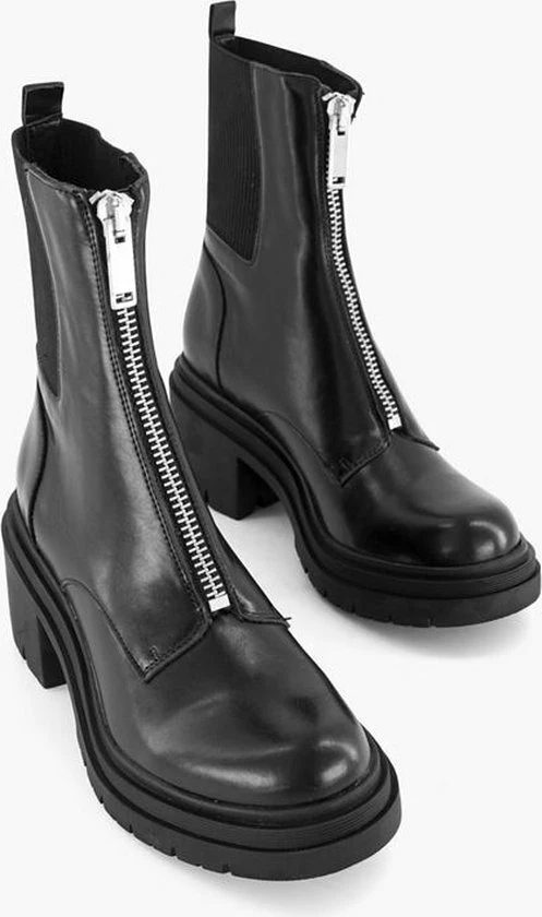 Oxmox Zwarte Enkellaars Hak - Maat 42 4 Oxmox Zwarte Enkellaars Hak - Maat 42 - Afbeelding 4