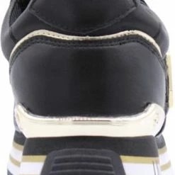 Liu Jo Maxi Wonder 01 Lage Sneakers - Leren Sneaker - Dames - Zwart - Maat 41 -dames-schoenen Verkoop 532x840