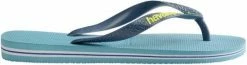 Havaianas Brasil Logo Unisex Slippers - Nautical Blue - Maat 47/48 -dames-schoenen Verkoop 550x145