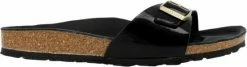 Birkenstock Madrid Dames Slippers - Black - Maat 38