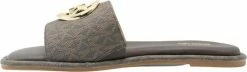 Michael Kors Hayworth Slide Dames Slippers - Bruin - Maat 41 -dames-schoenen Verkoop 550x161 1
