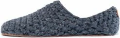 Kingdom Of Wow - Sloffen Laag Unisex Wol Charcoal Grijs Maat 42/43 - Handgemaakt