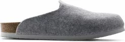 Birkenstock Amsterdam Light Gray Narrow VEG Felt Wooly Home Unisex Pantoffels - Lichtgrijs - Maat 41