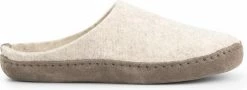 Travelin' Get-Home Dames Slip-On Sloffen - Wollen Pantoffels - Suede Zool - Zand Beige - Maat 38