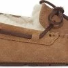 UGG Pantoffels Dames Sloffen / Instappers - Wol - Harde Zool - Dichte Hiel - 1107949 - Cognac - Maat 36