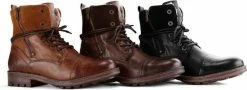 NoGRZ P.Post - Dames Leren Enkellaars - Winter Veterboots - Wol Gevoerd - Cognac - Maat 42 -dames-schoenen Verkoop 550x201 3