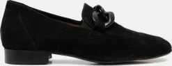 Linea Zeta Loafers Zwart Suede - Dames - Maat 39