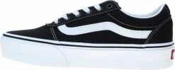 Vans Ward Platform Canvas Dames Sneakers - Black/White - Maat 42 -dames-schoenen Verkoop 550x221 2