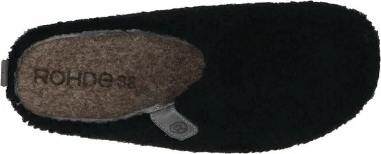 Rohde Pantoffel 6865 Zwart Teddy Verwisselbaar Voetbed 11 Rohde Pantoffel 6865 Zwart Teddy Verwisselbaar Voetbed - Afbeelding 11