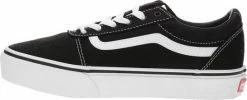 Vans Ward Platform Canvas Dames Sneakers - Black/White - Maat 42 -dames-schoenen Verkoop 550x222 4