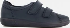 Ecco Soft 2.0 Sneakers Blauw Leer - Dames - Maat 39 -dames-schoenen Verkoop 550x223
