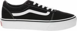 Vans Ward Platform Canvas Dames Sneakers - Black/White - Maat 42 -dames-schoenen Verkoop 550x224 3