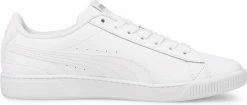 PUMA Vikky V3 Lthr Dames Sneakers - White/Silver - Maat 38.5