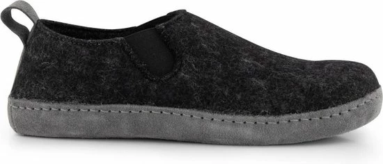 Travelin' In-Home Dames Sloffen - Wollen Pantoffels - Suede Zool - Grijs - Maat 39 1 Travelin' In-Home Dames Sloffen - Wollen Pantoffels - Suede Zool - Grijs - Maat 39