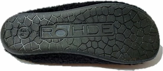 Rohde Pantoffel 6865 Zwart Teddy Verwisselbaar Voetbed 3 Rohde Pantoffel 6865 Zwart Teddy Verwisselbaar Voetbed - Afbeelding 3