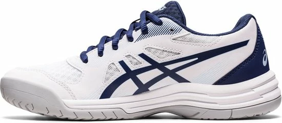 ASICS Upcourt 5 Dames - Sportschoenen - Volleybal - Indoor - Wit/blauw 2 ASICS Upcourt 5 Dames - Sportschoenen - Volleybal - Indoor - Wit/blauw - Afbeelding 2
