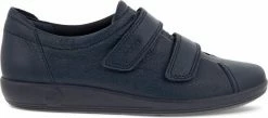 Ecco Soft 2.0 Sneakers Blauw Leer - Dames - Maat 39