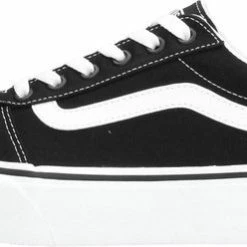 Vans Ward Platform Canvas Dames Sneakers - Black/White - Maat 42 -dames-schoenen Verkoop 550x248 3