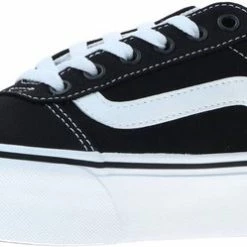 Vans Ward Platform Canvas Dames Sneakers - Black/White - Maat 42 -dames-schoenen Verkoop 550x249 5