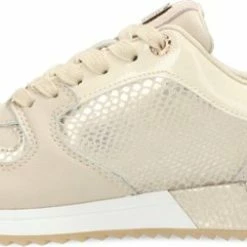 Mexx Dames Sneaker Fleur Beige / Goud -dames-schoenen Verkoop 550x253 4