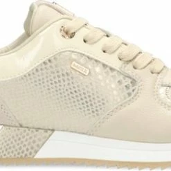 Mexx Dames Sneaker Fleur Beige / Goud -dames-schoenen Verkoop 550x253 5