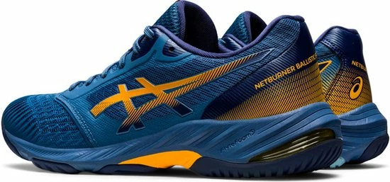 ASICS Netburner Ballistic Ff 3 - Sportschoenen - Volleybal - Indoor - Blauw/oranje 4 ASICS Netburner Ballistic Ff 3 - Sportschoenen - Volleybal - Indoor - Blauw/oranje - Afbeelding 4