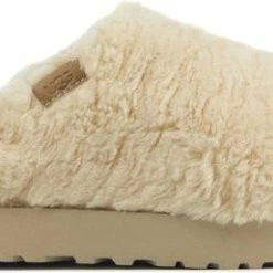 UGG Pantoffels Dames Sloffen / Instappers - Canvas - Harde Zool - Dichte Hiel - 1135132 - Gebroken Wit - Maat 39