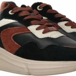 Mexx Dames Sneaker Jilou Black/Tan -dames-schoenen Verkoop 550x258 11