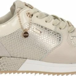 Mexx Dames Sneaker Fleur Beige / Goud -dames-schoenen Verkoop 550x259 2