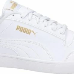 PUMA Shuffle Unisex Sneakers - White/TeamGold - Maat 42 -dames-schoenen Verkoop 550x261 9