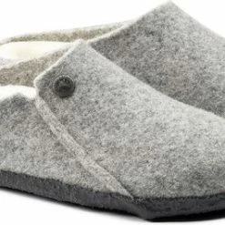 Birkenstock Zermatt Narrow Filz Shearling Cozy Home Dames Pantoffels - Light Grey - Maat 41 -dames-schoenen Verkoop 550x265 5