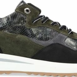 Floris Van Bommel 85351 Lage Sneakers - Leren Sneaker - Dames - Groen - Maat 41 -dames-schoenen Verkoop 550x267 5