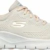 Skechers Arch Fit - Big Appeal Dames Sneakers - Natural/Coral - Maat 37