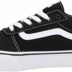 Vans Ward Platform Canvas Dames Sneakers - Black/White - Maat 42 -dames-schoenen Verkoop 550x270 5