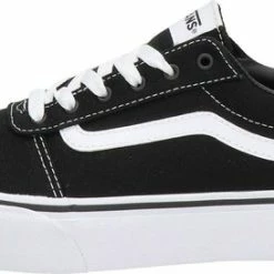 Vans Ward Platform Canvas Dames Sneakers - Black/White - Maat 42 -dames-schoenen Verkoop 550x273 4
