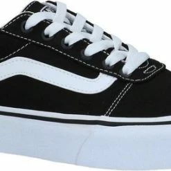 Vans Ward Platform Canvas Dames Sneakers - Black/White - Maat 42 -dames-schoenen Verkoop 550x274 1